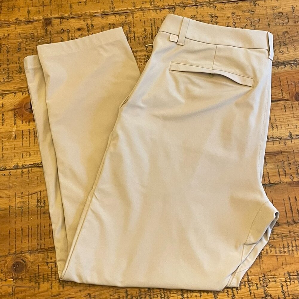 Light Khaki 34/30 ABC Classic-Fit 5 Pocket Pant